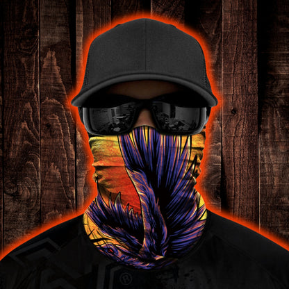 Dark Message Biker Mask - Orange