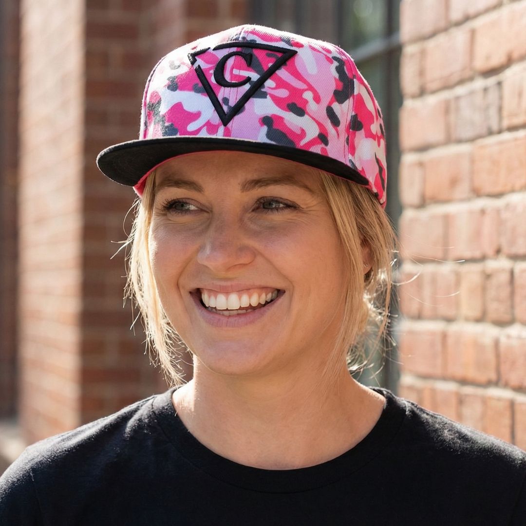 Pink Camo Snapback