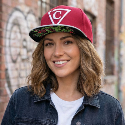 Slimeyes Snapback - Red/Grey