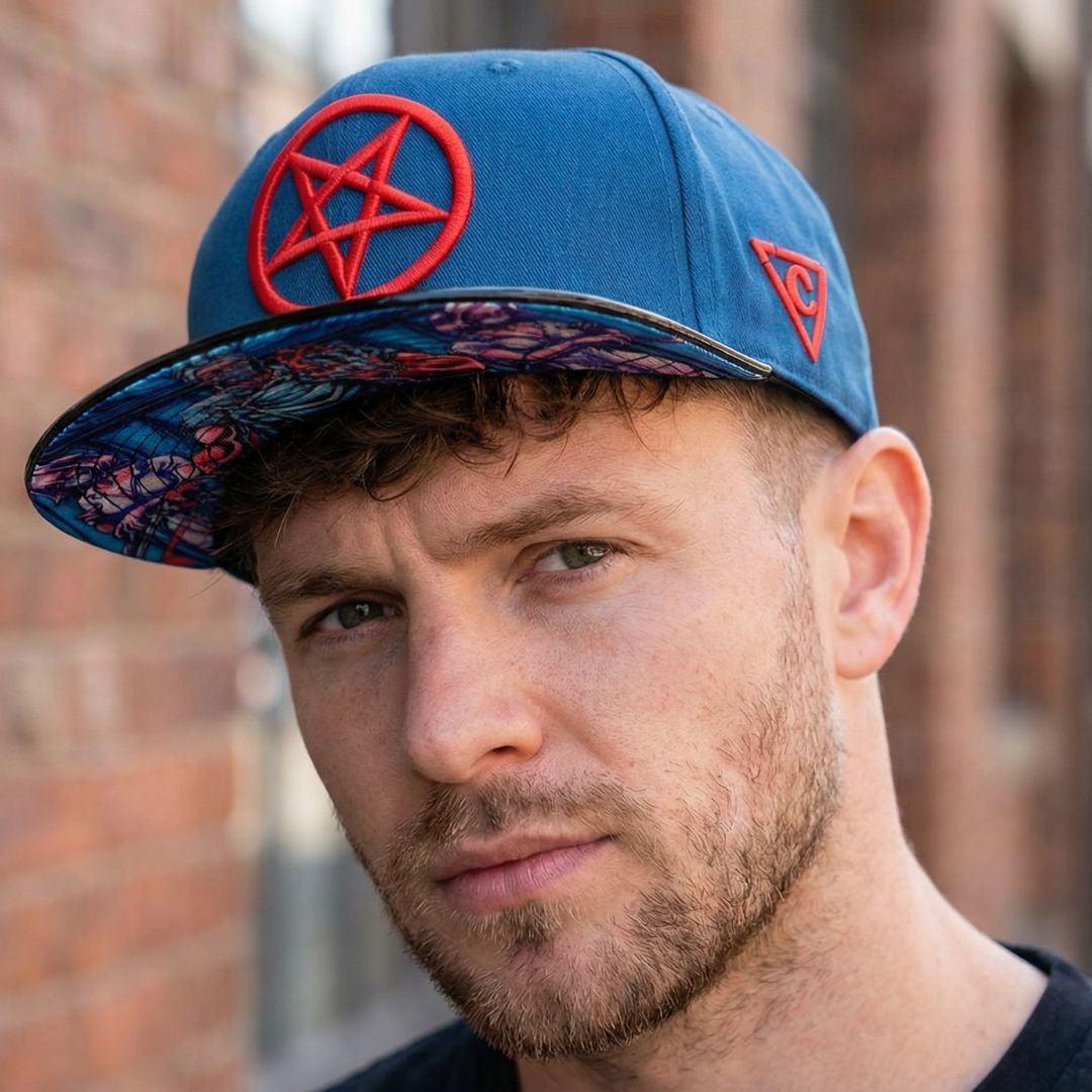 Casquette Snapback Cursed Doctor - Bleu/Noir métallisé