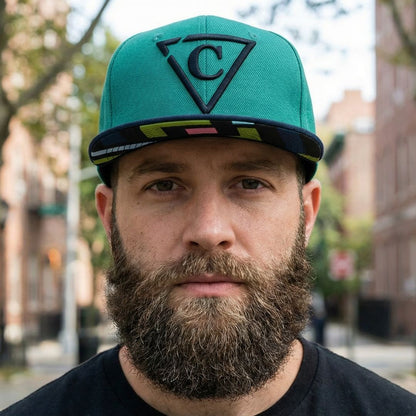 Cappellino Snapback The Square - Verde/Nero