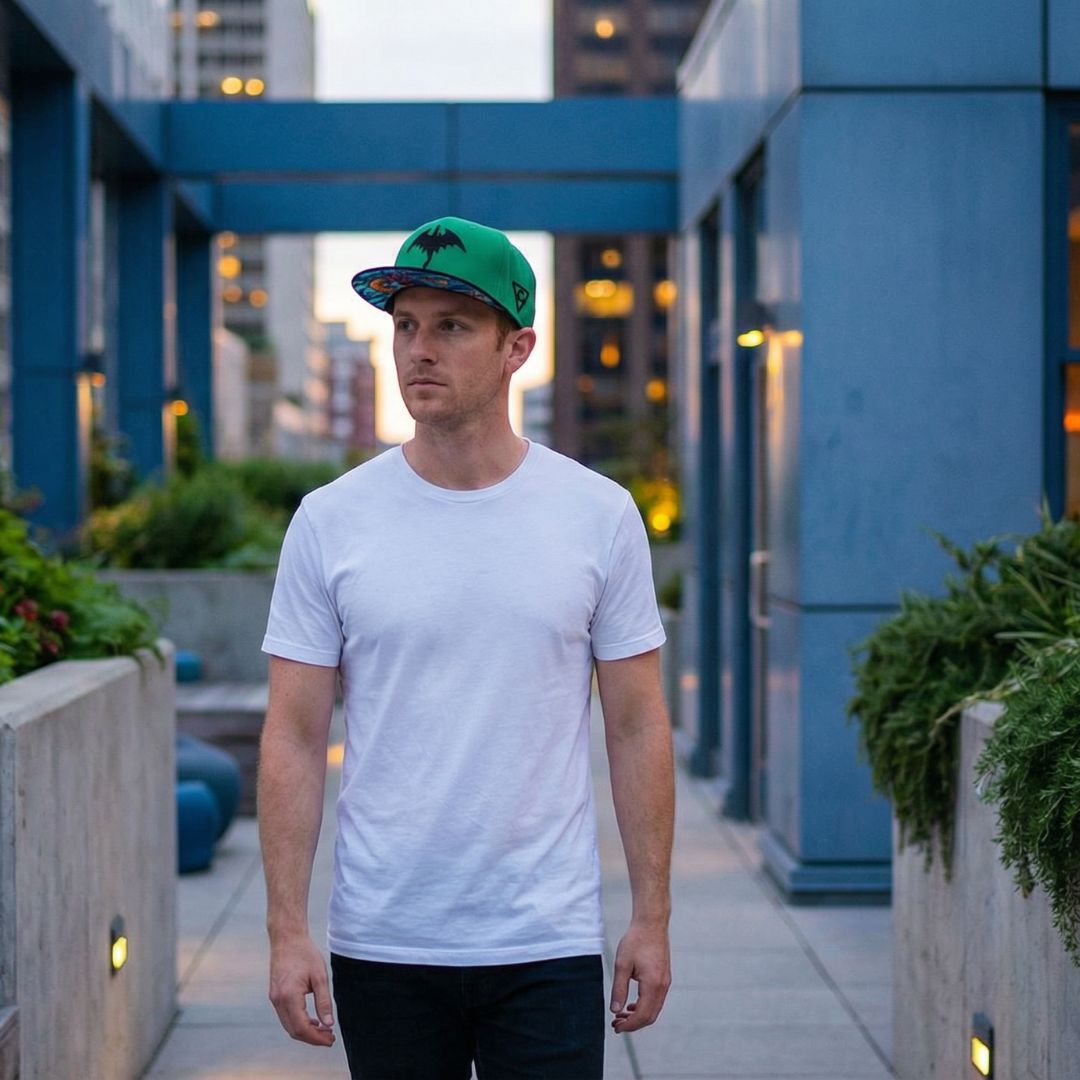 Casquette Snapback Dragon chinois - Vert/Noir