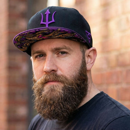 Gorra Hydra Snapback - Negra / Morada