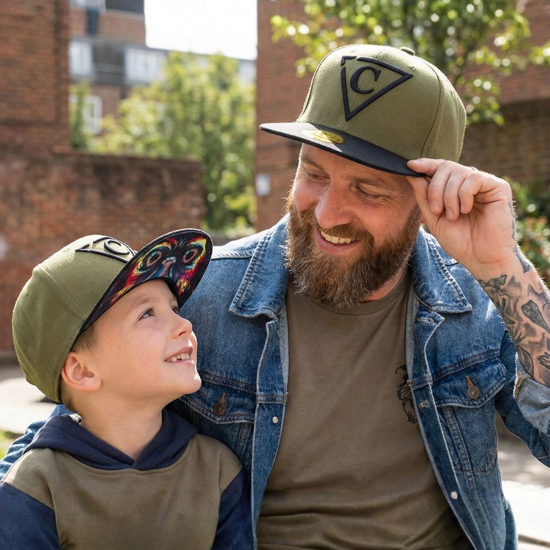 Casquette Snapback Mighty Eagle pour enfant - Vert/Noir