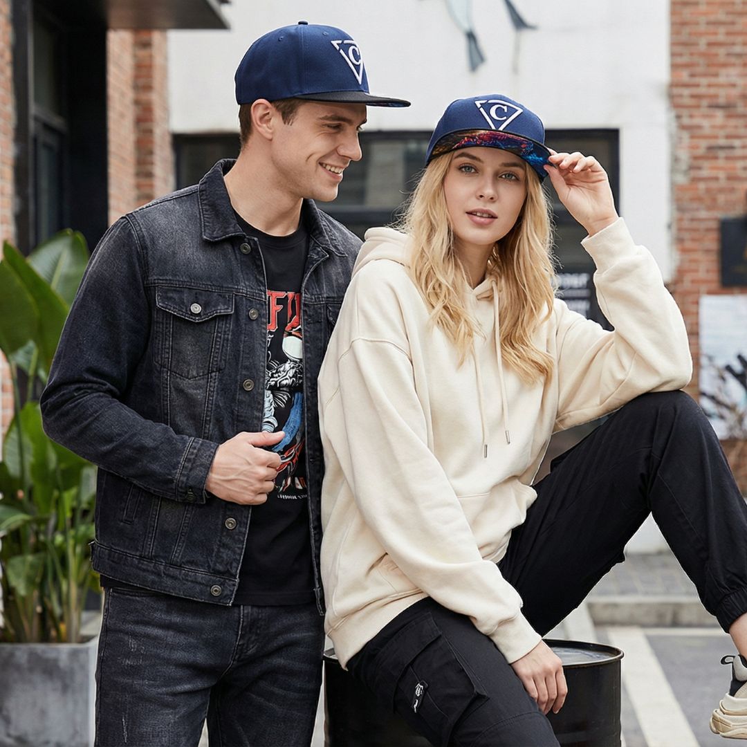 Casquette Buffalo Snapback - Bleu foncé/Noir