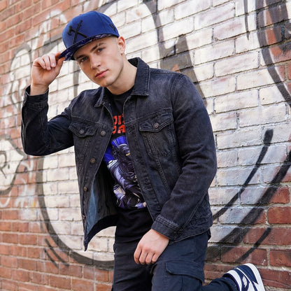 Cappellino Ninja Snapback - Blu scuro/Nero