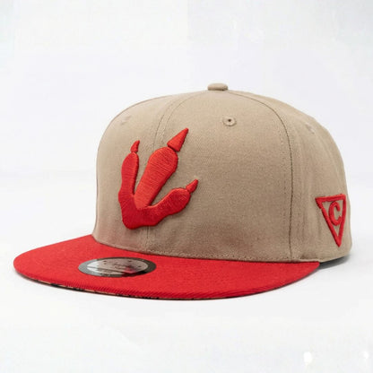 Dimorphodon Snapback - Beige/Red