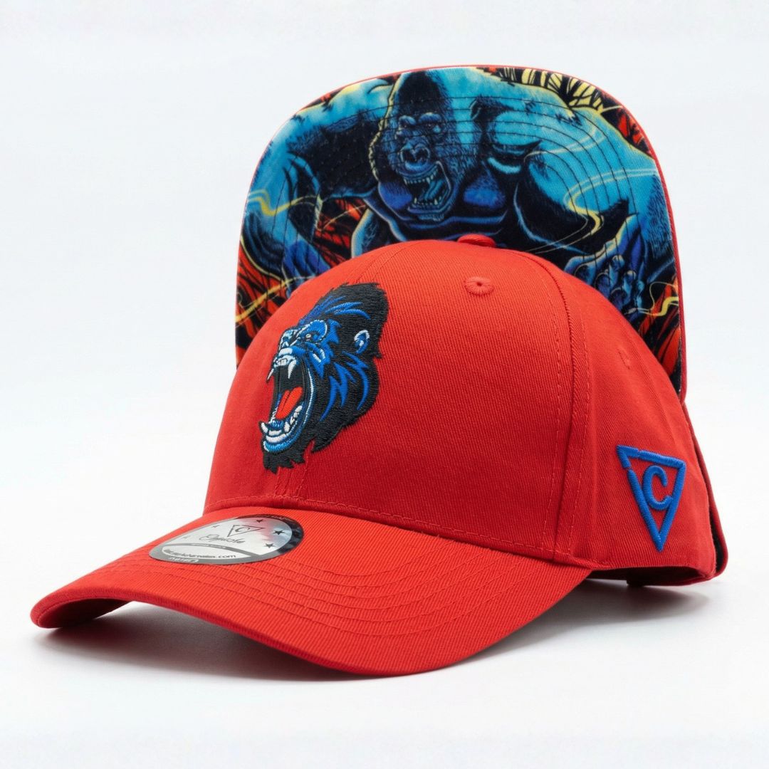 Gorilla gebogen baseballpet - oranje