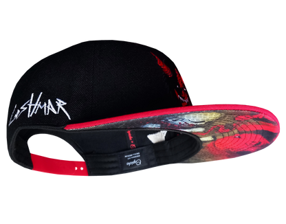 Goshmar x Capiche Collab Snapback - Black/Red - Capiche Caps Black