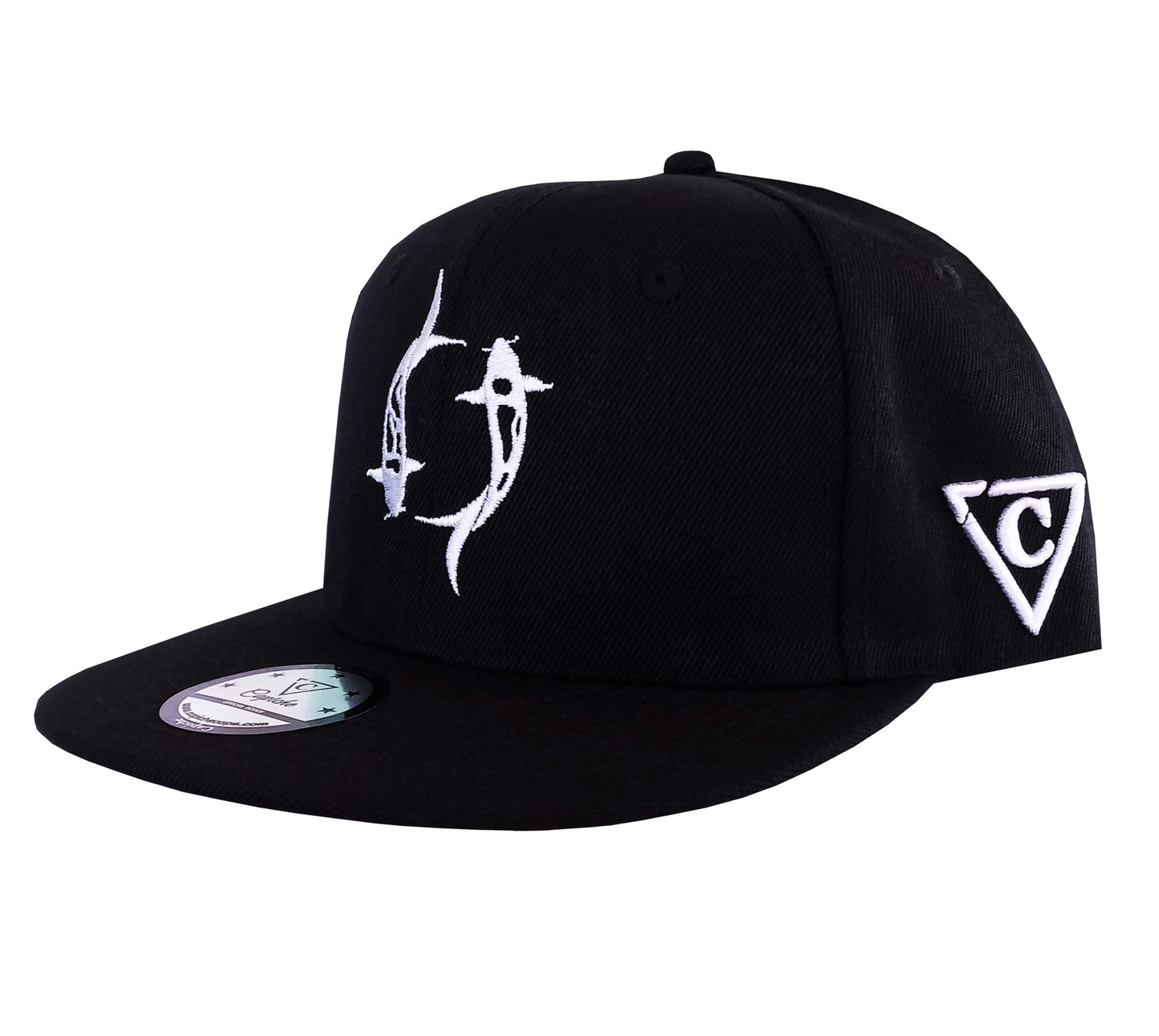 Enno_Ink x Capiche Collab Snapback - The Koi - Capiche Caps Black