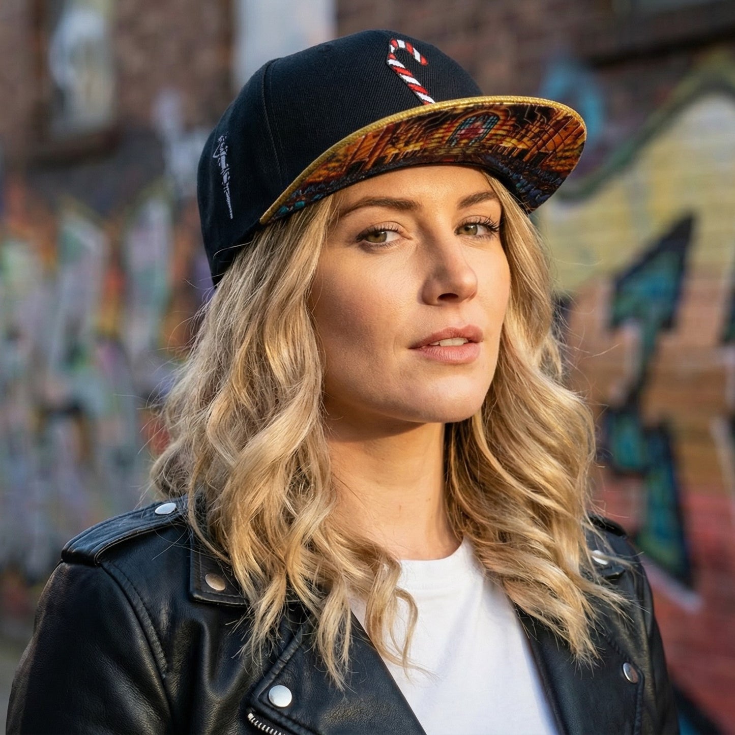 Holiday Feast Snapback - Black/Gold Glitter