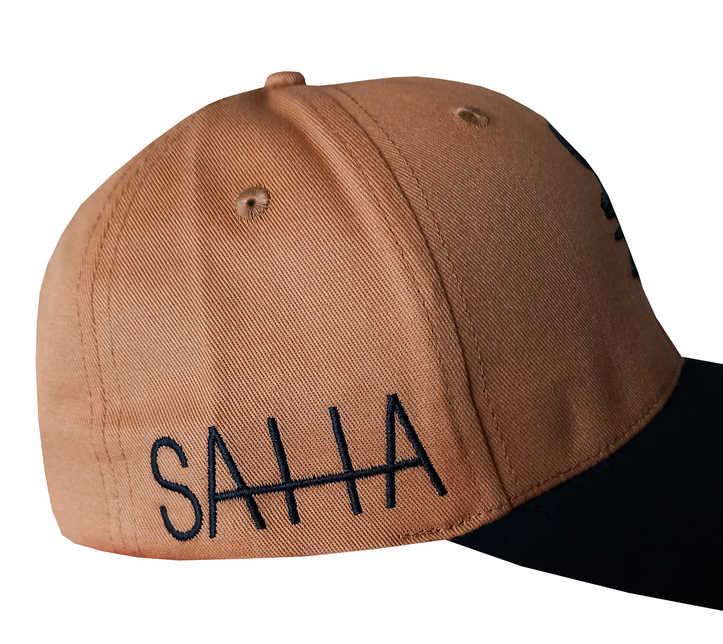 SATTA x Capiche Collab Curved Cap - Brown/Black - Capiche Caps Black