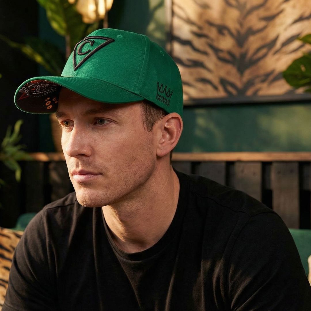 The Tiger Curved Baseball Cap - Green