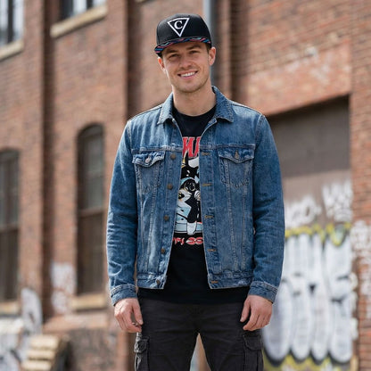 Cappellino Snapback Zig-Zig - Nero