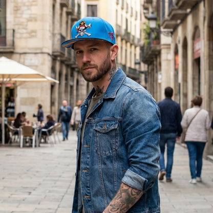 Gorra Snapback Treasure Hunting - Azul / Negra
