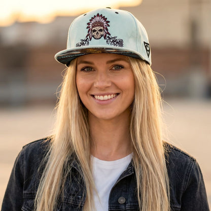 Ancestor Spirits Snapback - Light Mint Green Suede