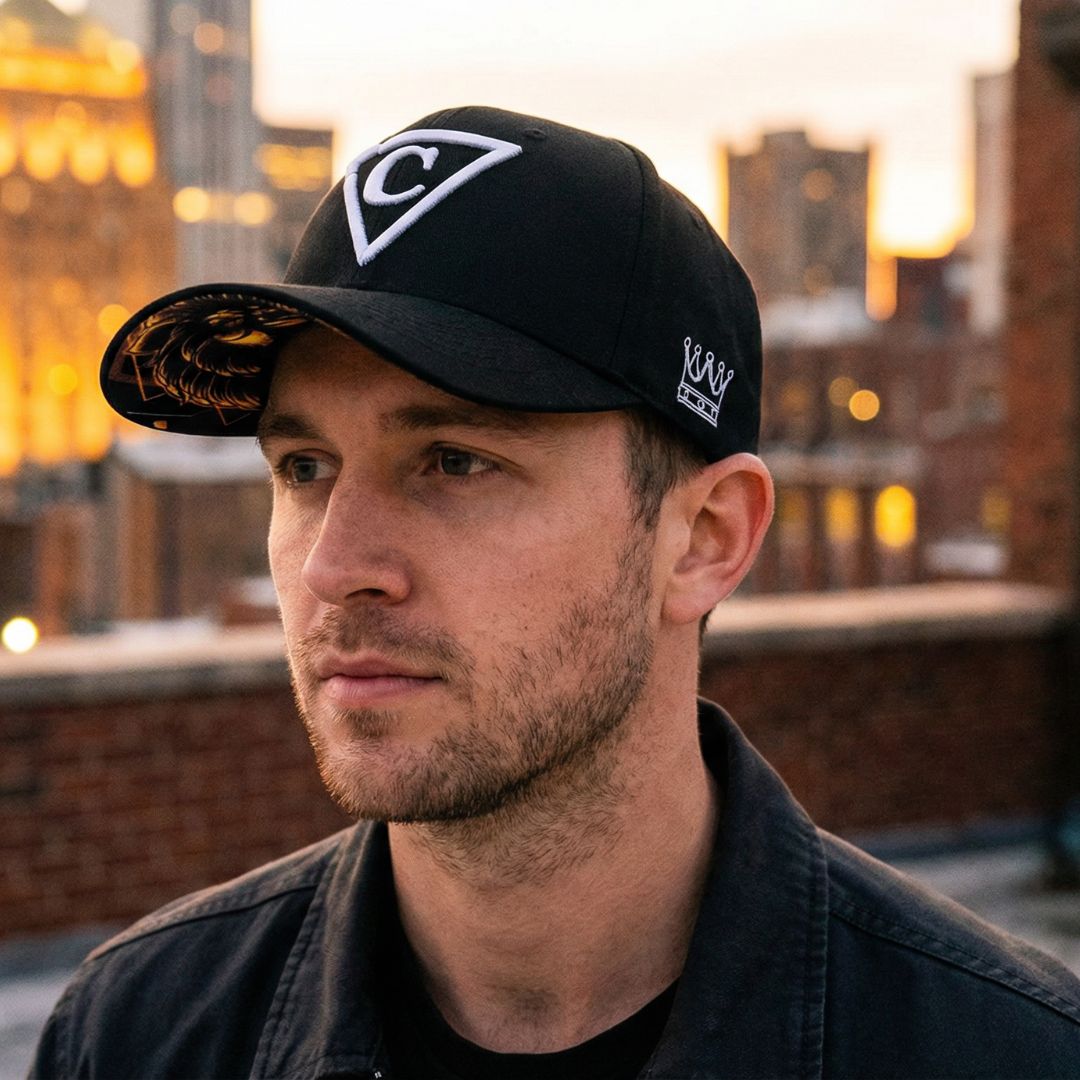 Mighty Lion Curved Baseball Cap - Black