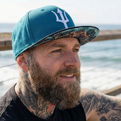 Casquette Snapback Poséidon - Bleu/Noir