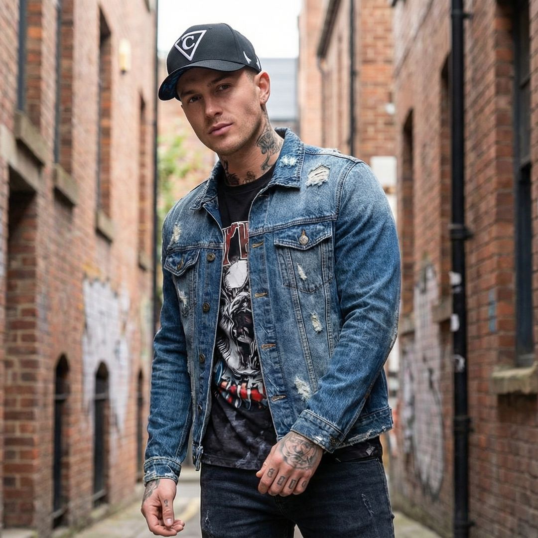 Gorra de béisbol diabólica - Negra