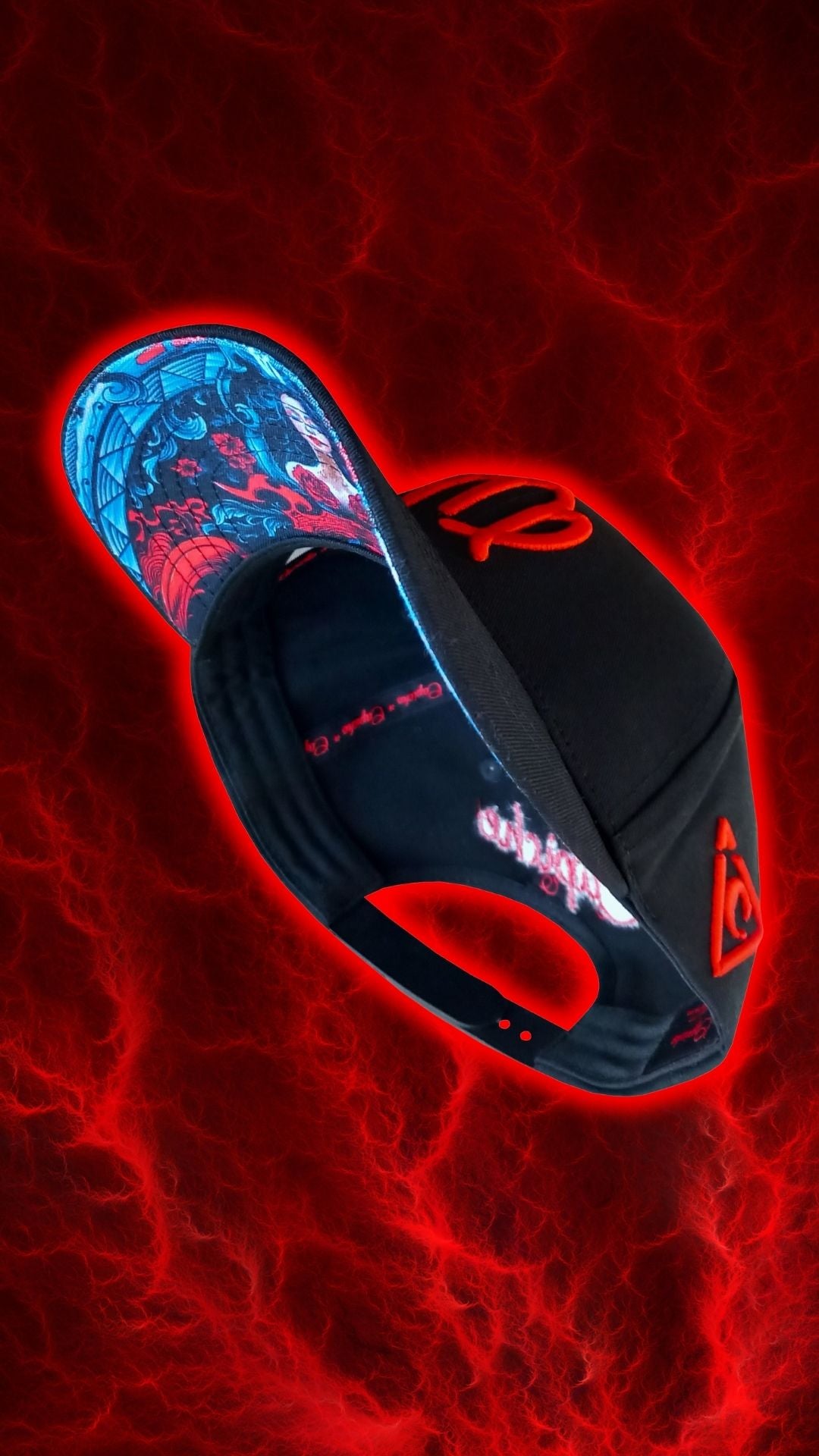 Zodiac Virgo Curved Cap - Black/Red - Capiche Caps Zodiac