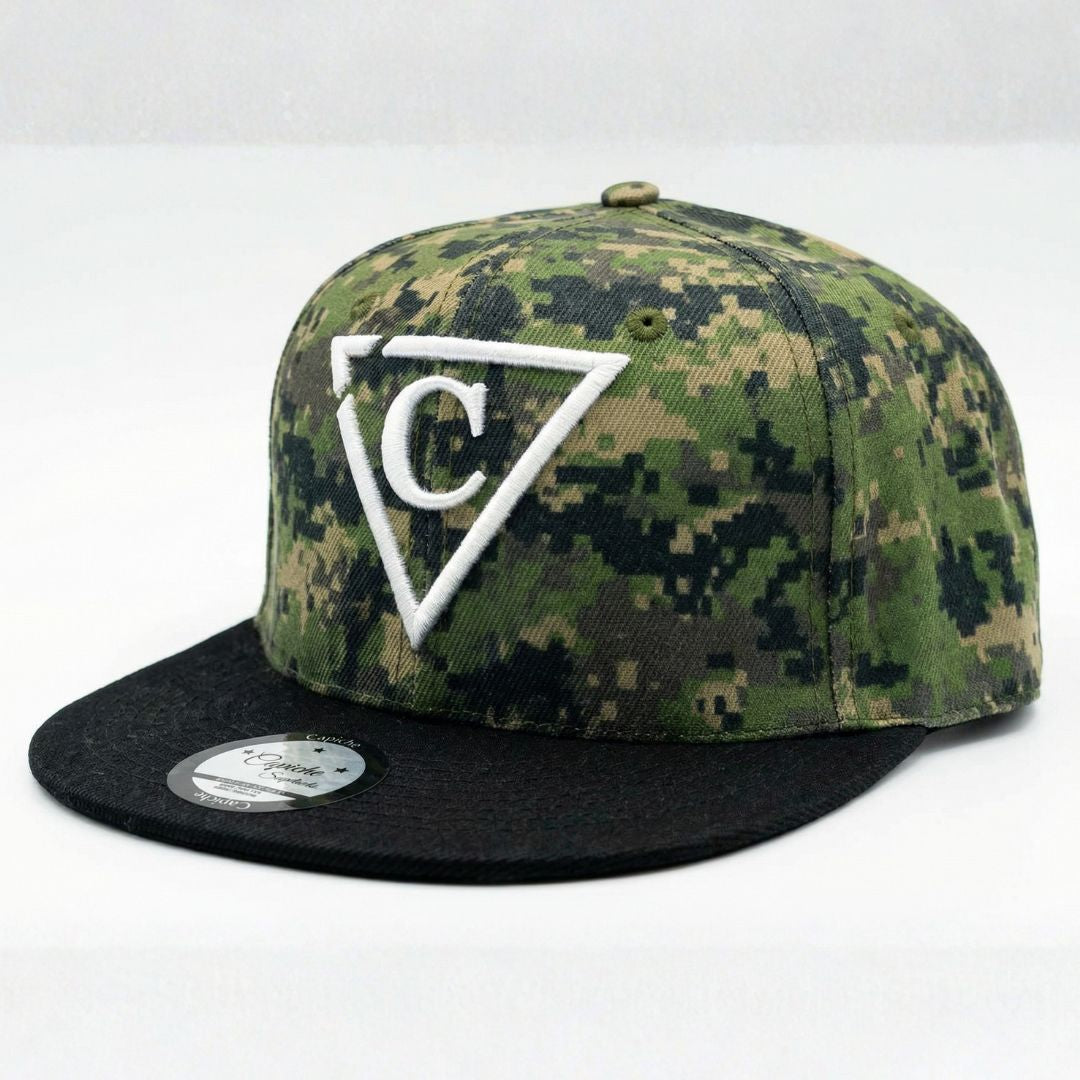 USA Pixel Snapback - Green/Black