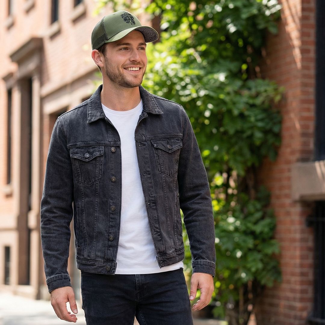 Cappellino Trucker Clean Greek Medusa - Verde