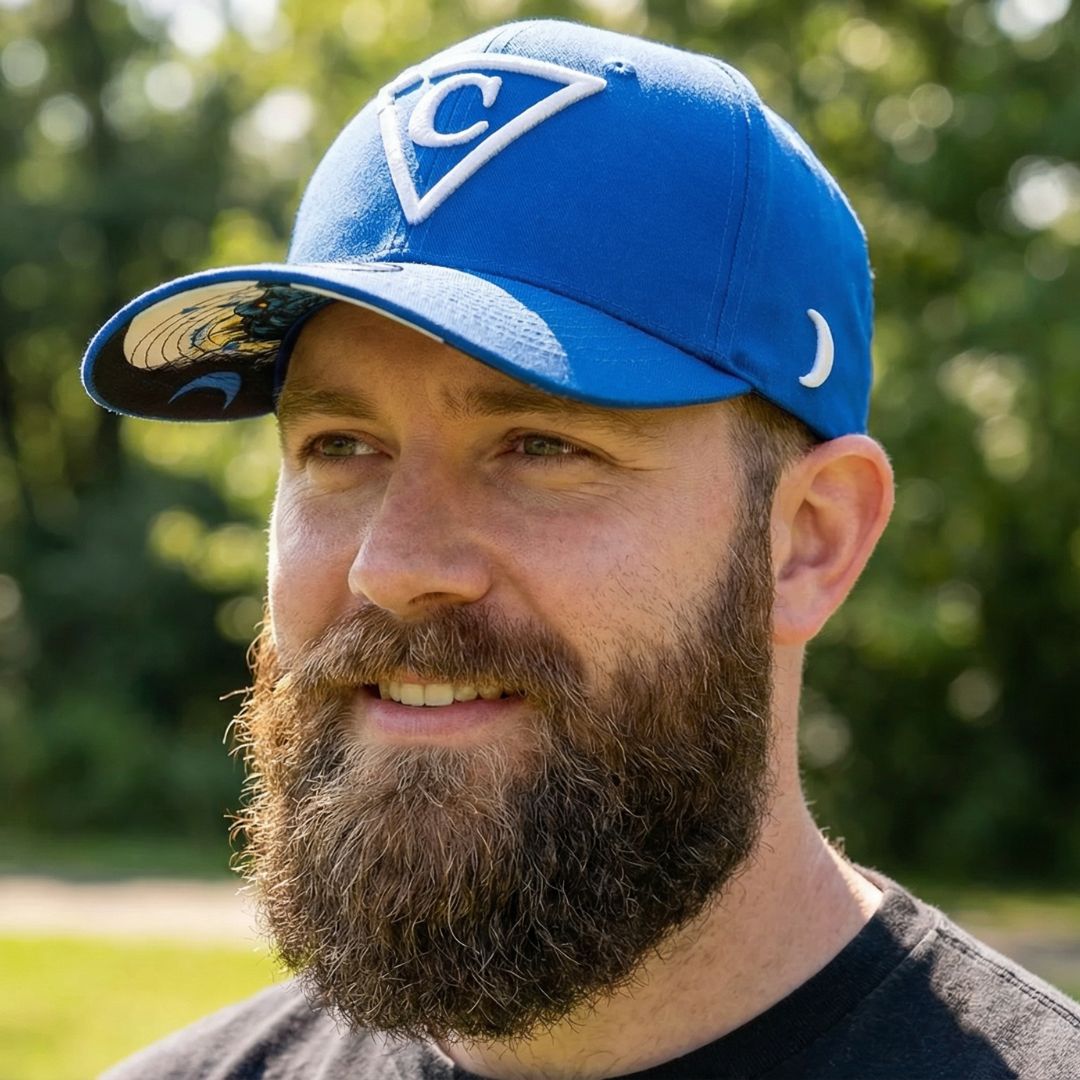 Casquette de baseball incurvée Crying Wolf - Bleue