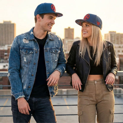 Casquette Snapback Cursed Doctor - Bleu/Noir métallisé