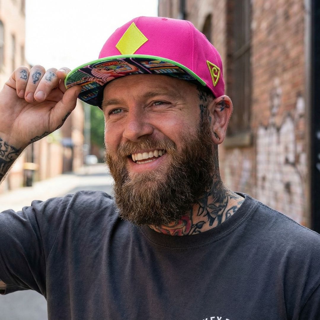 Jackpot Snapback - Neon Green/Neon Pink | CAPICHE CAPS
