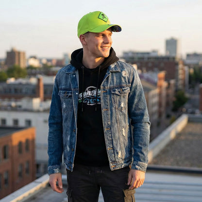 Toxic Tsunami Curved Cap - Neongrün