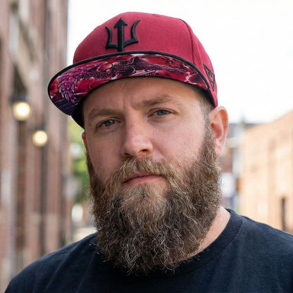 Casquette Griffin Snapback - Rouge/Noir