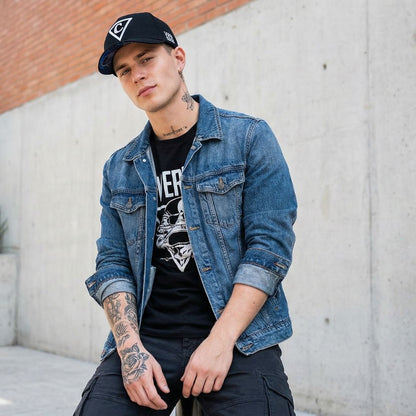 Angry Cobra Curved Baseball Cap - Black