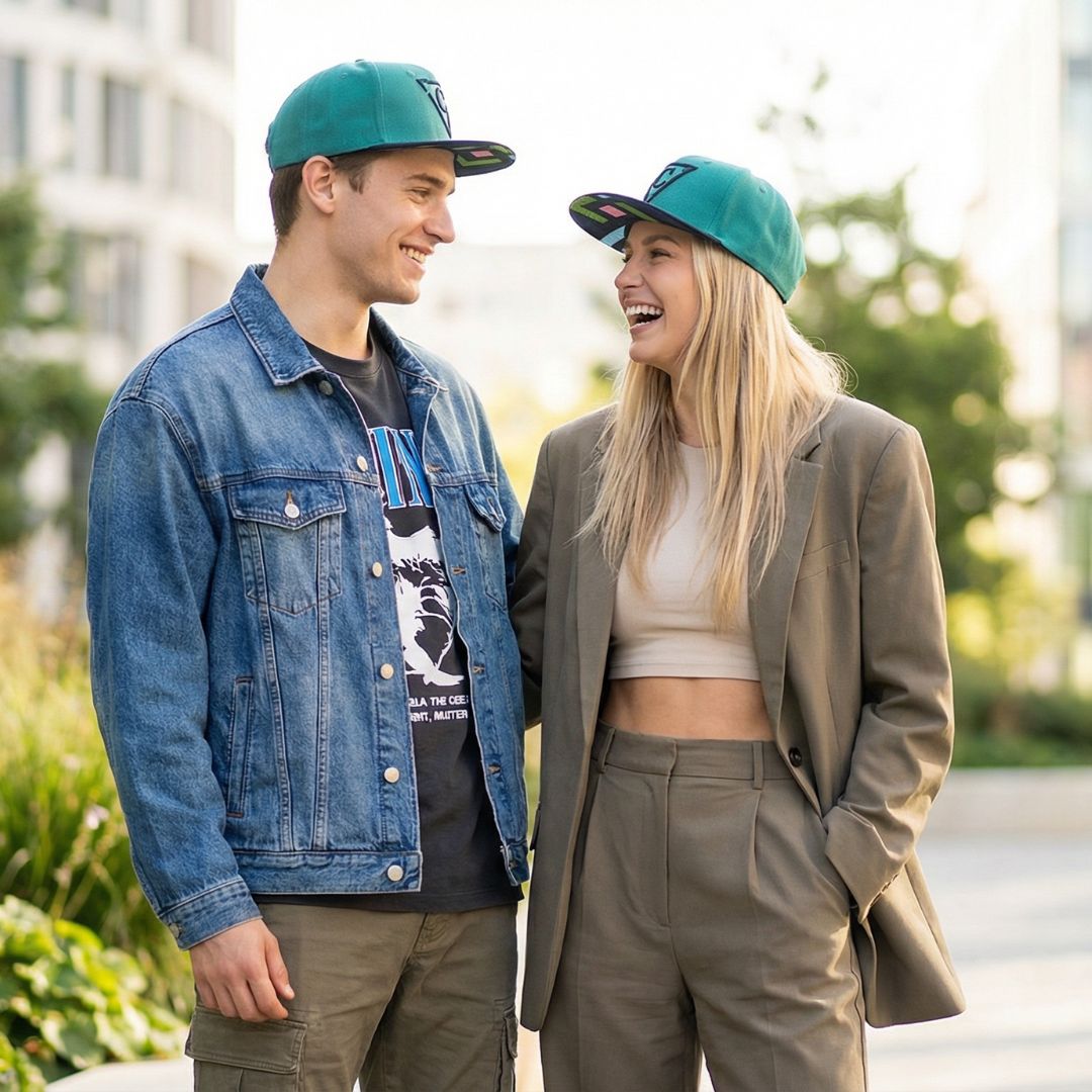 Cappellino Snapback The Square - Verde/Nero