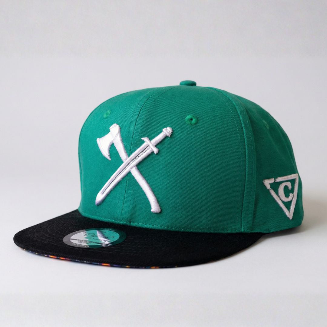 Cappellino Viking 2 Snapback - Verde/Nero