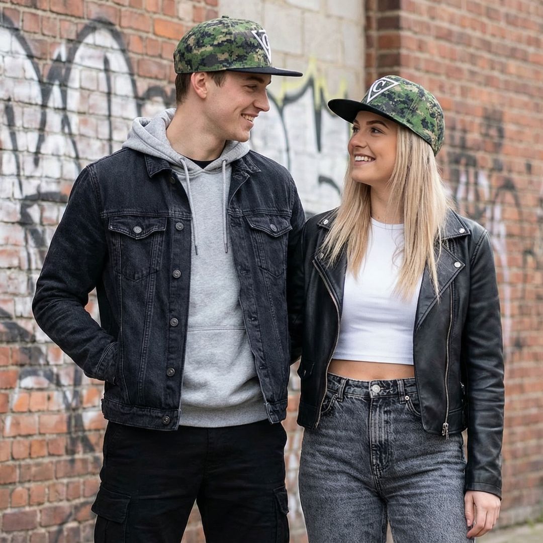 USA Pixel Snapback - Green/Black