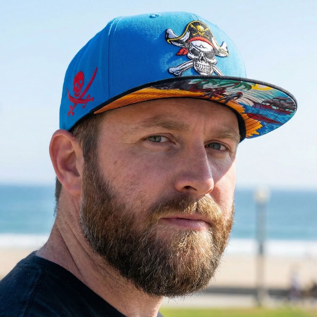 Gorra Snapback Treasure Hunting - Azul / Negra