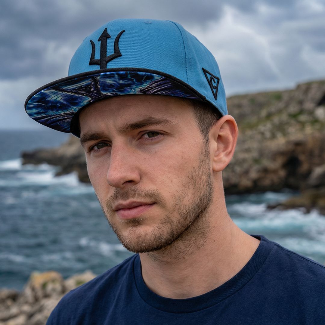 Casquette Atlas Snapback - Bleu/Noir