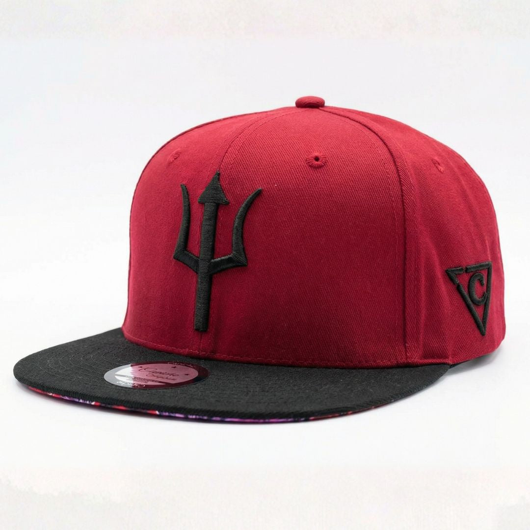 Casquette Griffin Snapback - Rouge/Noir