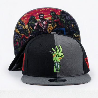 Gorra Snapback Zombie Killer - 50/50 Gris / Negra