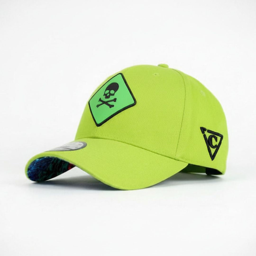 Toxic Tsunami Curved Cap - Neongrün