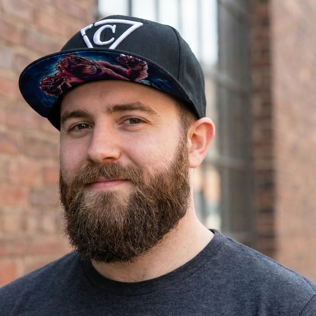 Cappellino con visiera Grizzly - Nero