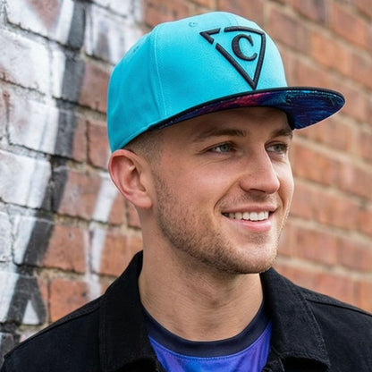 Krokodyl Snapback - niebieski/czarny