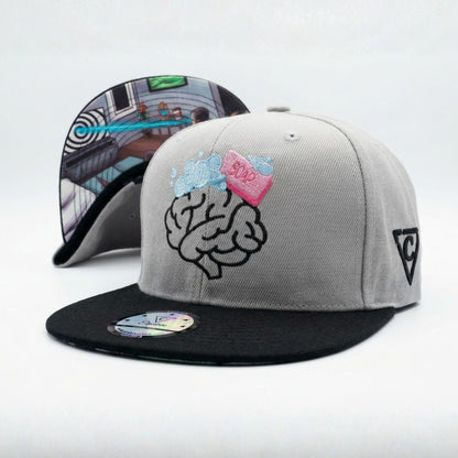 Gorra Snapback Brainwashed - Gris / Negra