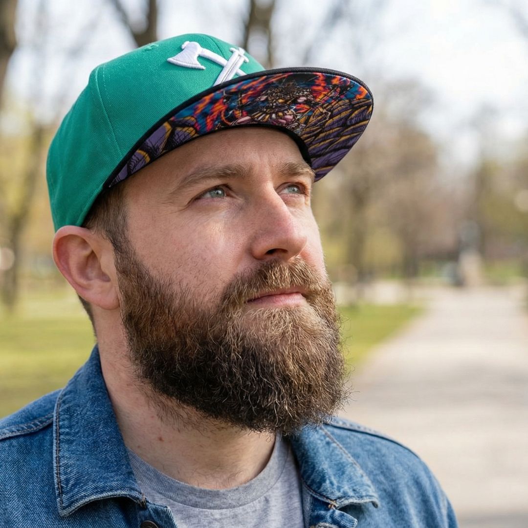 Cappellino Viking 2 Snapback - Verde/Nero