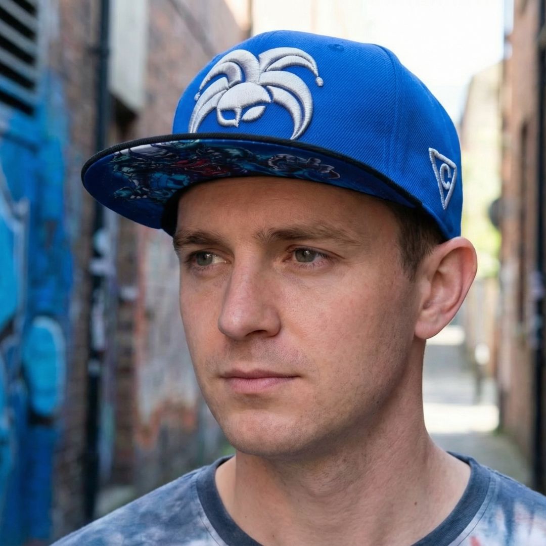 Casquette Snapback Clown - Bleu/Noir