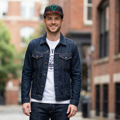 Tulip Field Snapback - Schwarz