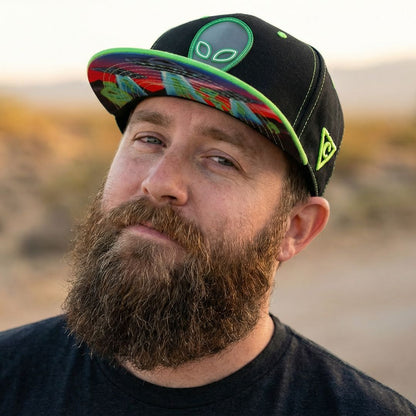 Alien Invasion Snapback - Zwart/Groen