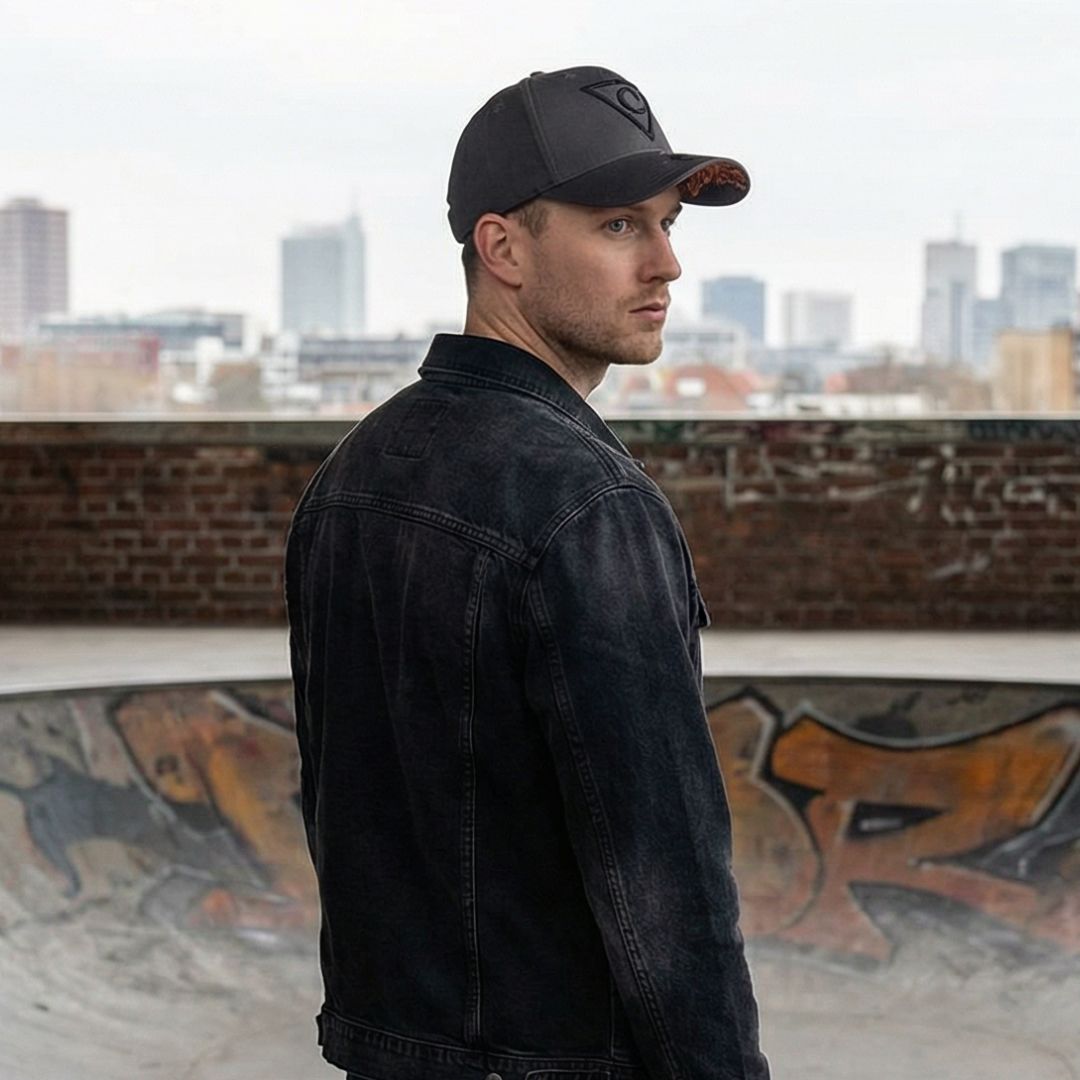 Cappellino da baseball Hungry Lion Curved - Grigio