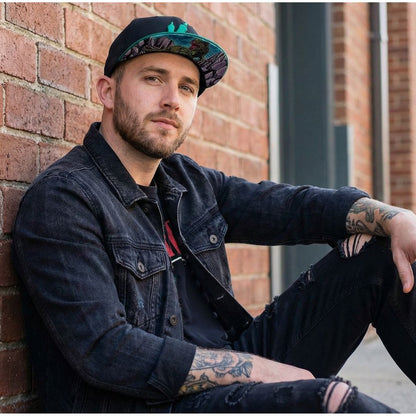 T-rex Snapback - Zwart/Groen