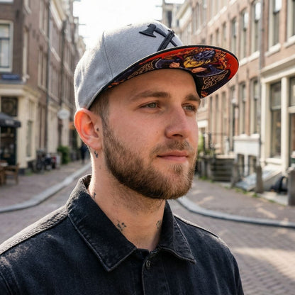Lo snapback Viking - Grigio/Nero
